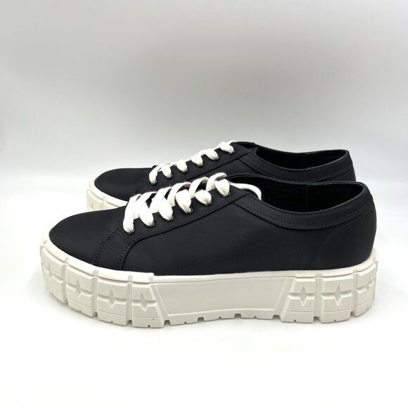 Steve Madden Womens Size 9.5 Rorey Black White Chunky Platform Sneakers Shoes - Picture 6 of 13